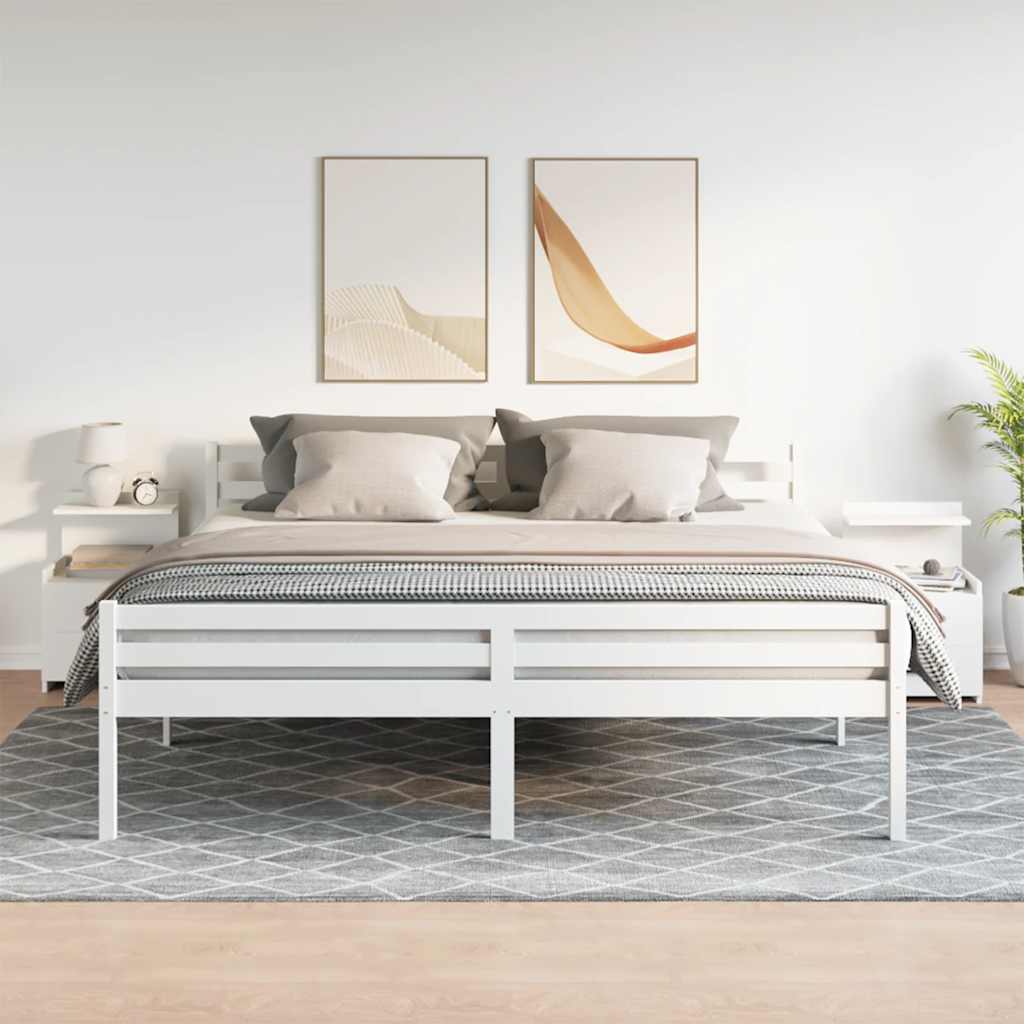 Tables de chevet 2 pièces avec 2 tiroirs Blanc 40 x 36,5 x 62 cm - XIOS