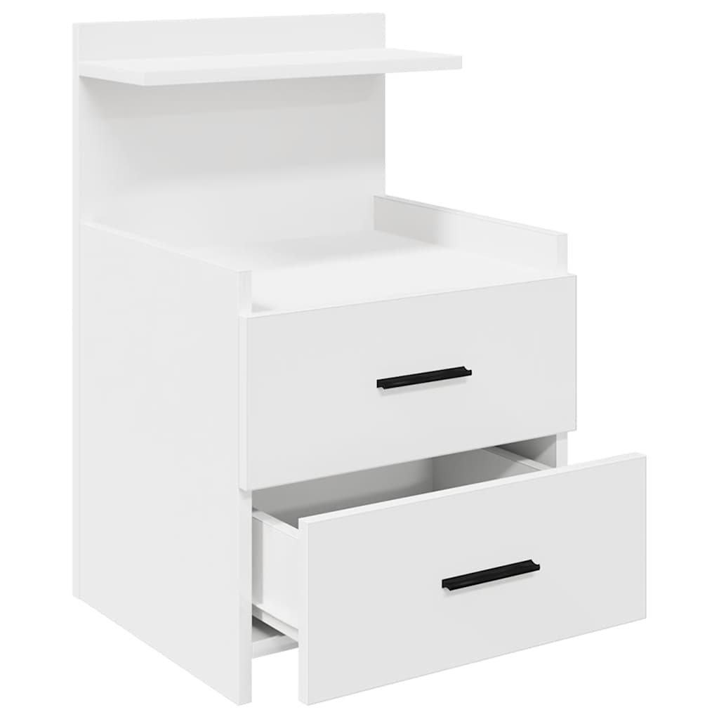 Tables de chevet 2 pièces avec 2 tiroirs Blanc 40 x 36,5 x 62 cm - XIOS