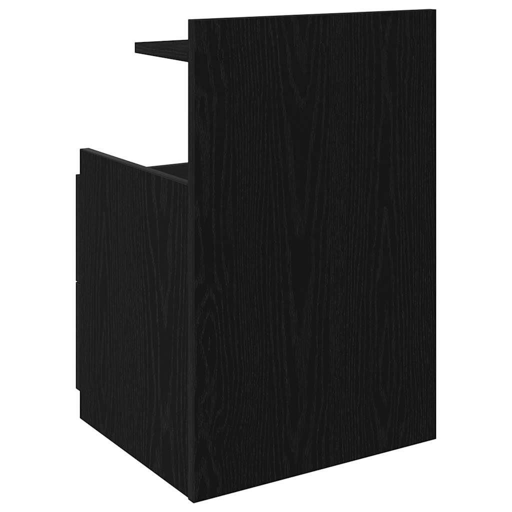 Tables de chevet 2 pièces avec 2 tiroirs Noir 40 x 36,5 x 62 cm - XIOS