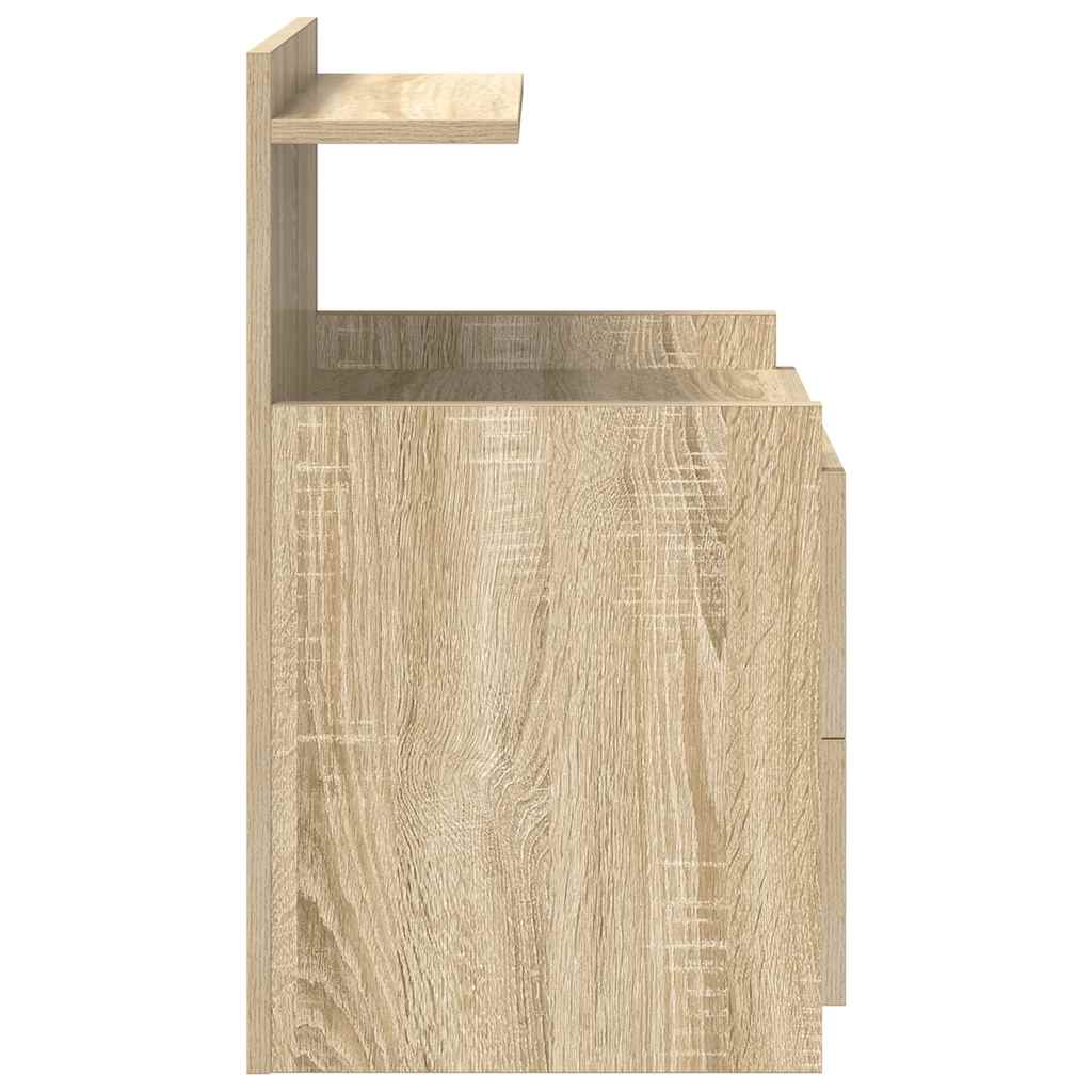 Tables de chevet 2 pièces avec 2 tiroirs Chêne Sonoma 40 x 36,5 x 62 cm - XIOS