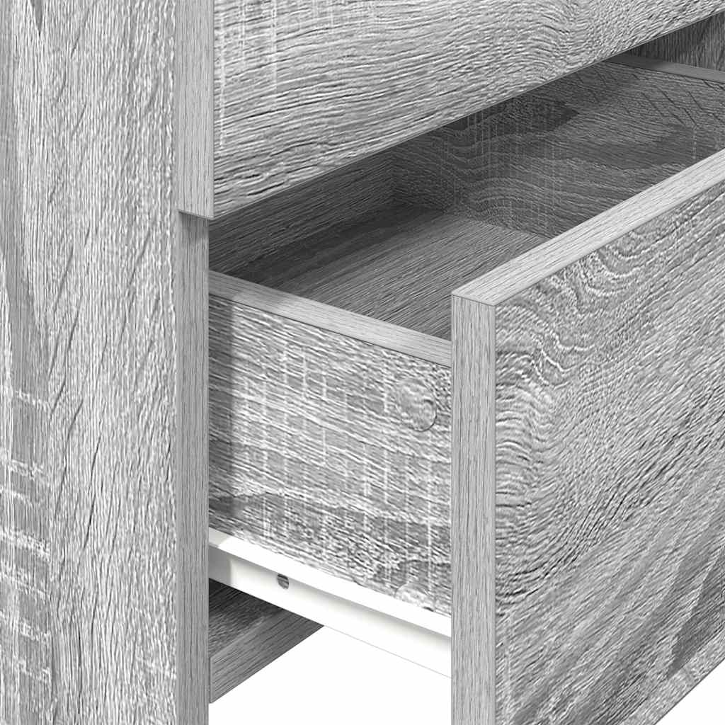 Tables de chevet 2 pièces avec 2 tiroirs Gris Sonoma 40 x 36,5 x 62 cm