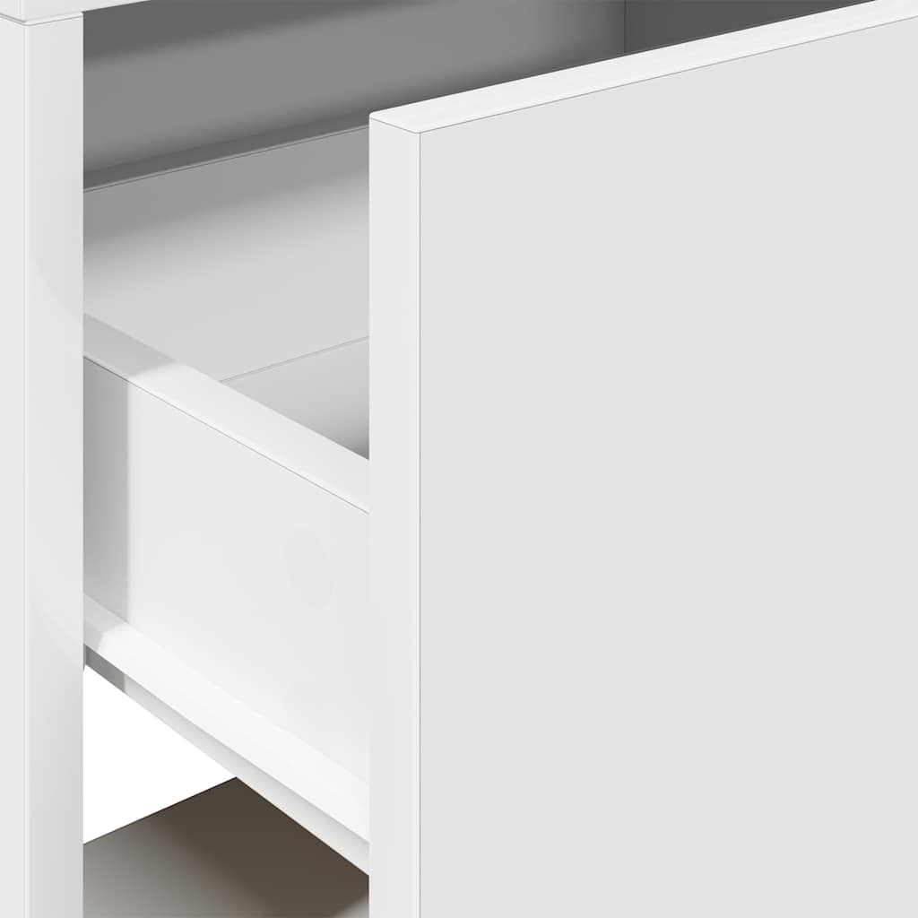 Table de chevet avec tiroir blanc 51x31x47 cm - XIOS