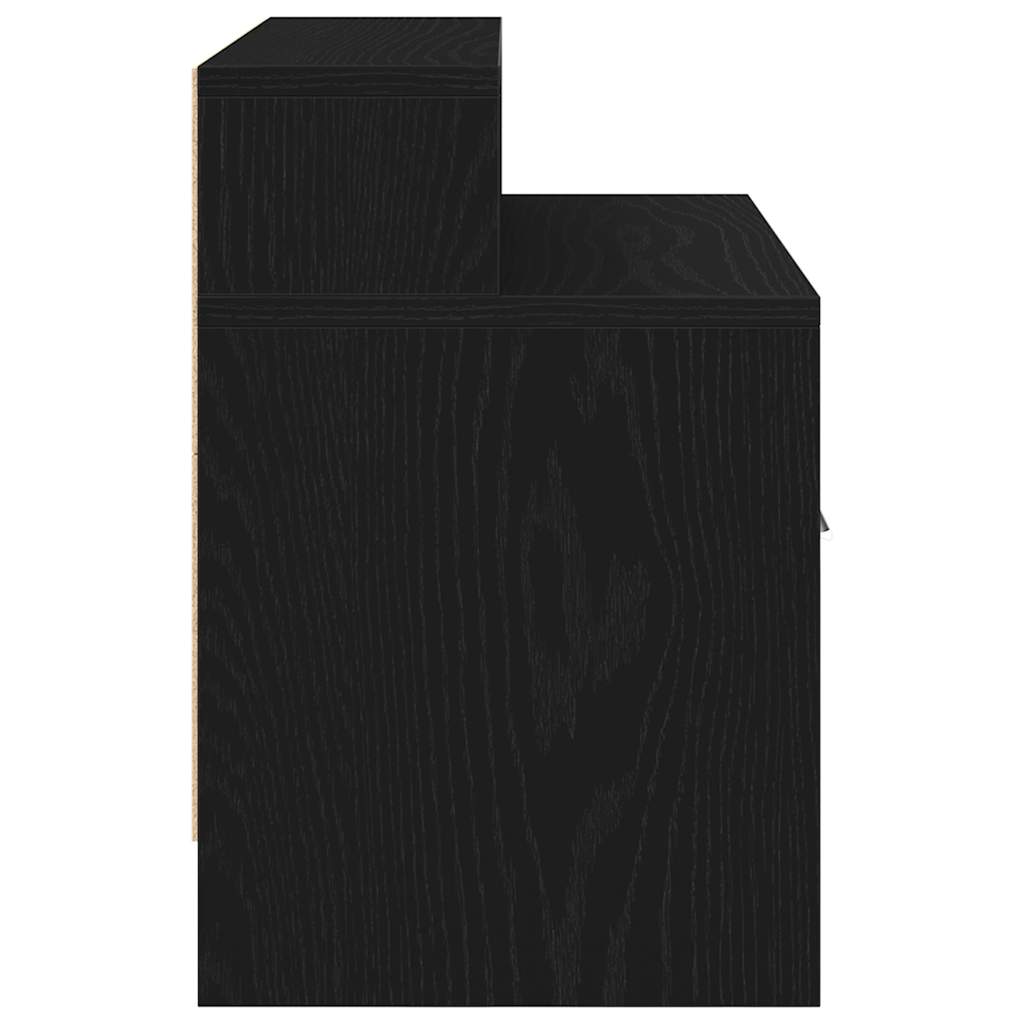 Tables de chevet avec tiroir 2 pcs chêne noir 51x31x47 cm - XIOS