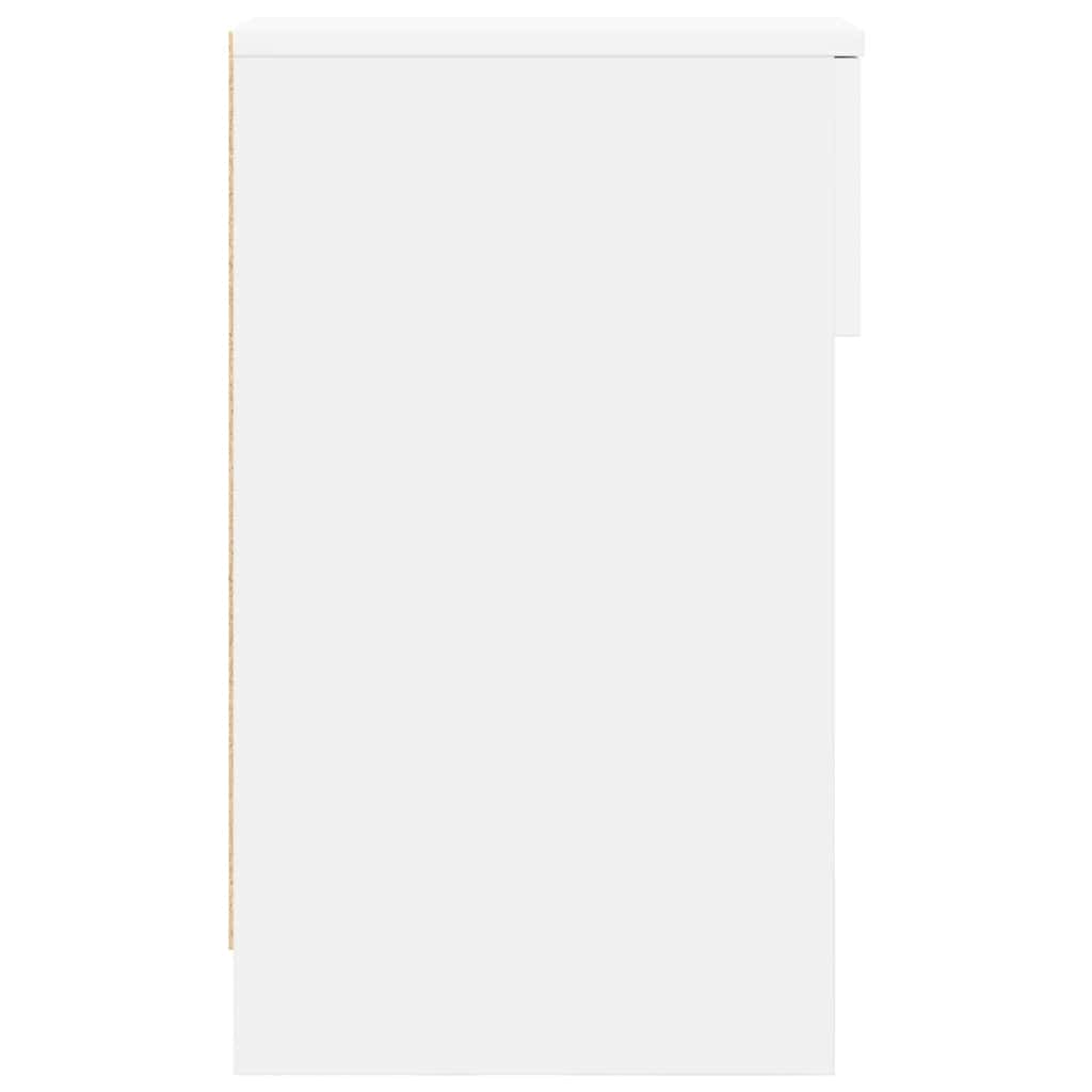 Tables de chevet avec tiroir 2 pcs blanc 20x36x60 cm - XIOS