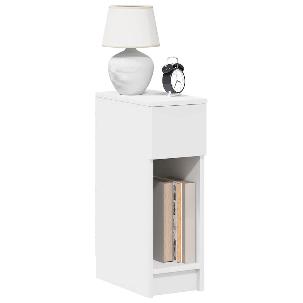 Tables de chevet avec tiroir 2 pcs blanc 20x36x60 cm - XIOS