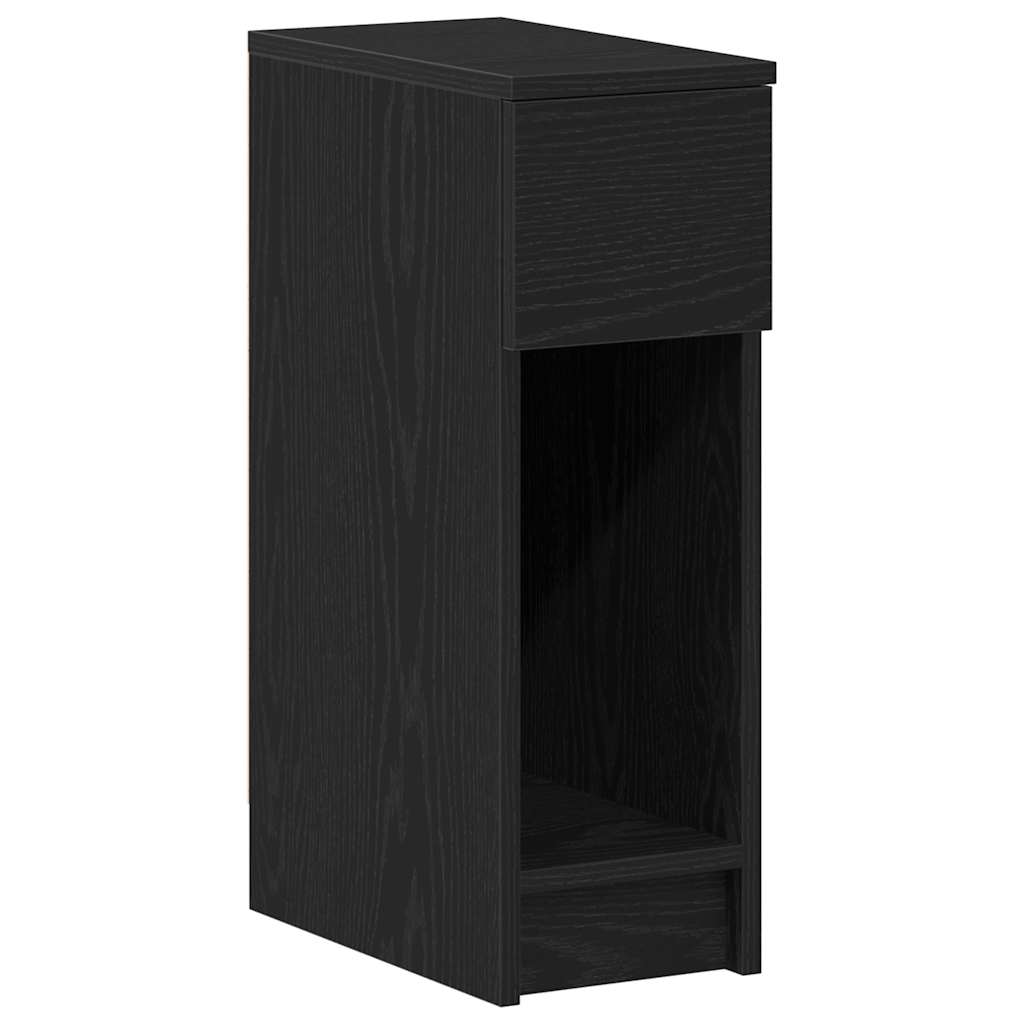 Tables de chevet avec tiroir 2 pcs chêne noir 20x36x60 cm - XIOS