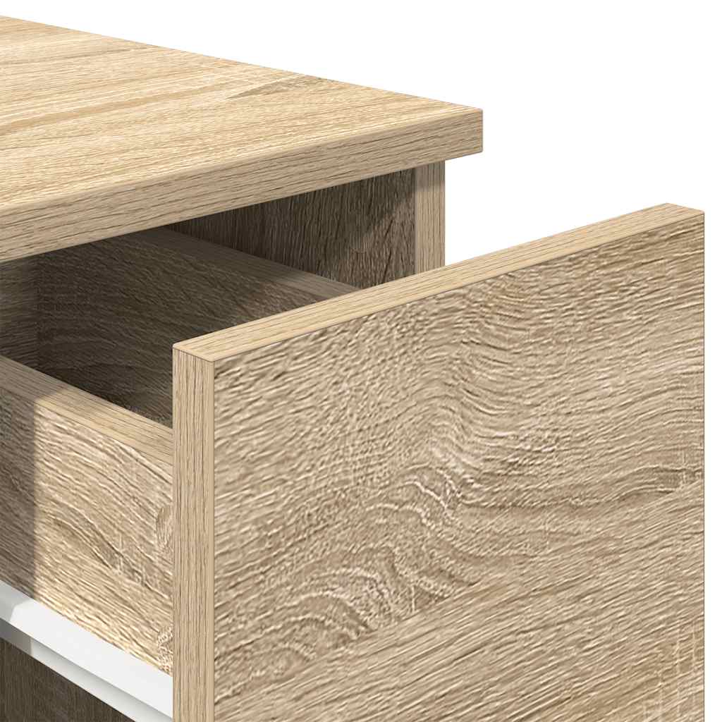 Tables de chevet avec tiroir 2 pcs chêne sonoma 20x36x60 cm - XIOS