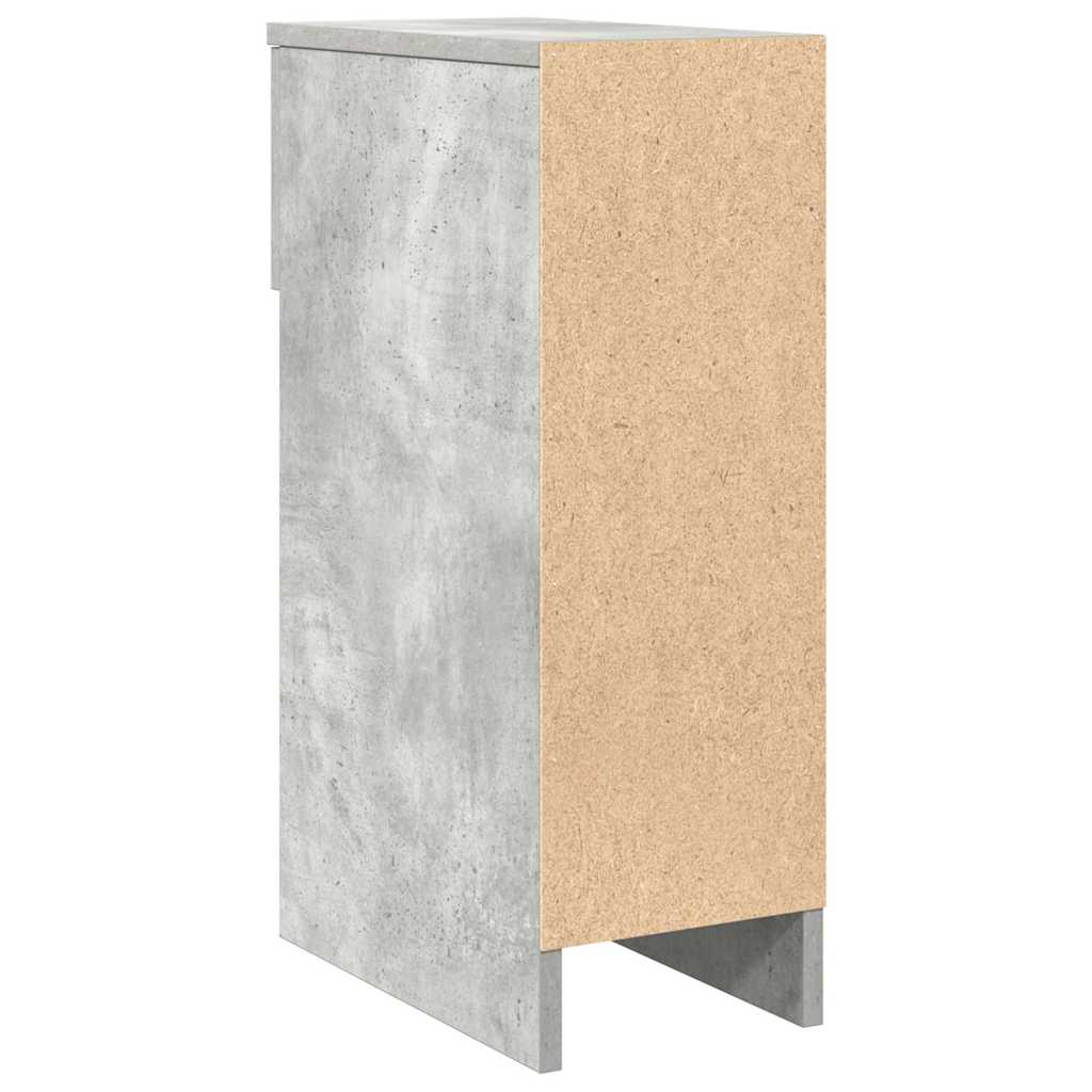 Tables de chevet avec tiroir 2 pcs gris béton 20x36x60 cm - XIOS