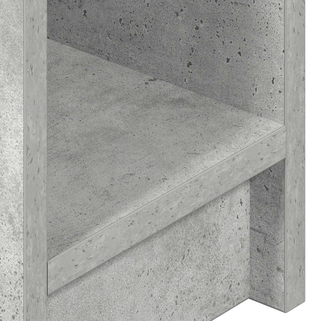 Tables de chevet avec tiroir 2 pcs gris béton 20x36x60 cm - XIOS