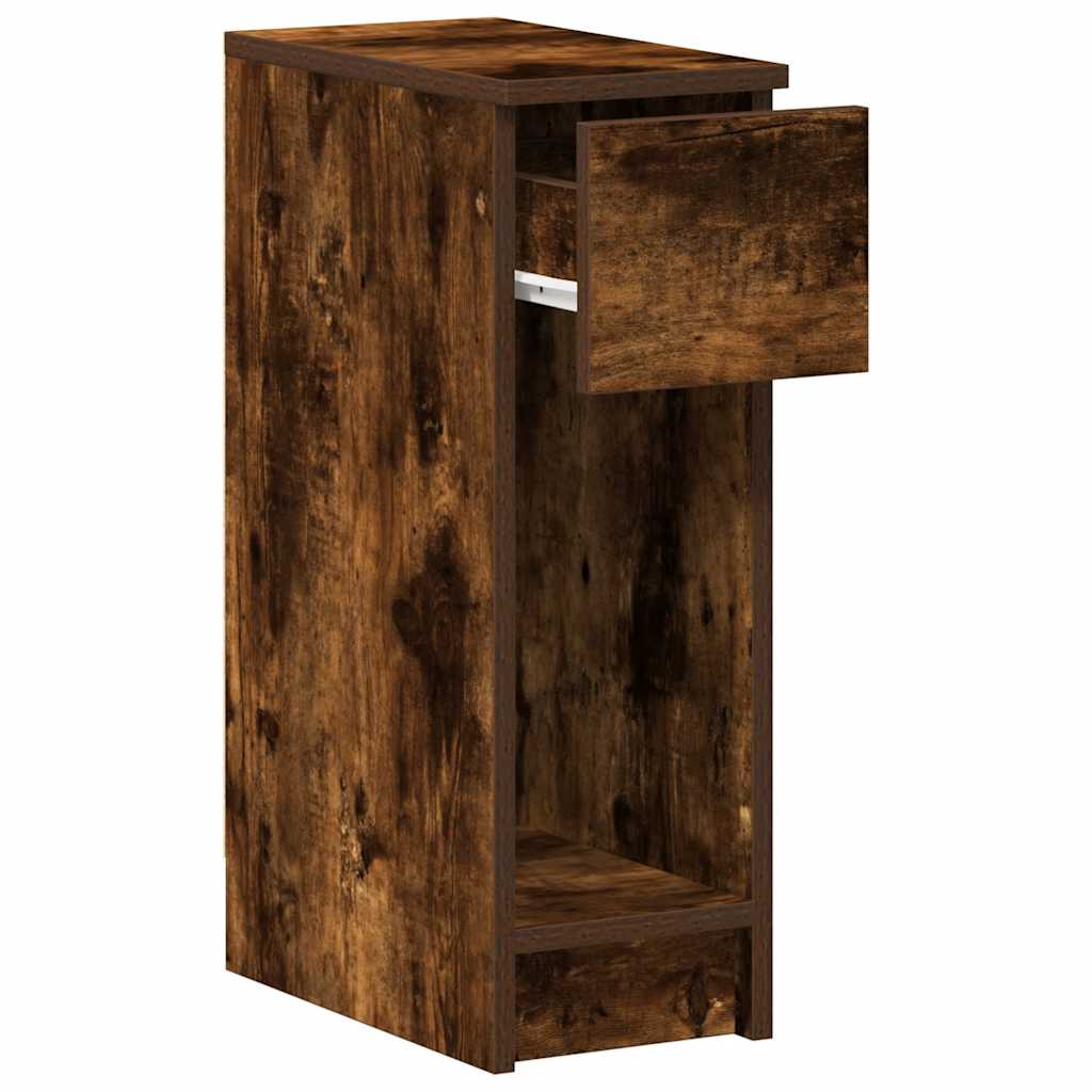 Tables de chevet avec tiroir 2 pcs chêne fumé 20x36x60 cm - XIOS