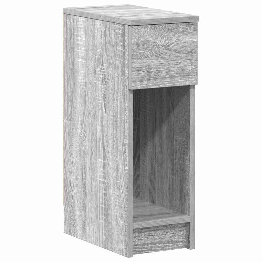 Tables de chevet avec tiroir 2 pcs sonoma gris 20x36x60 cm - XIOS