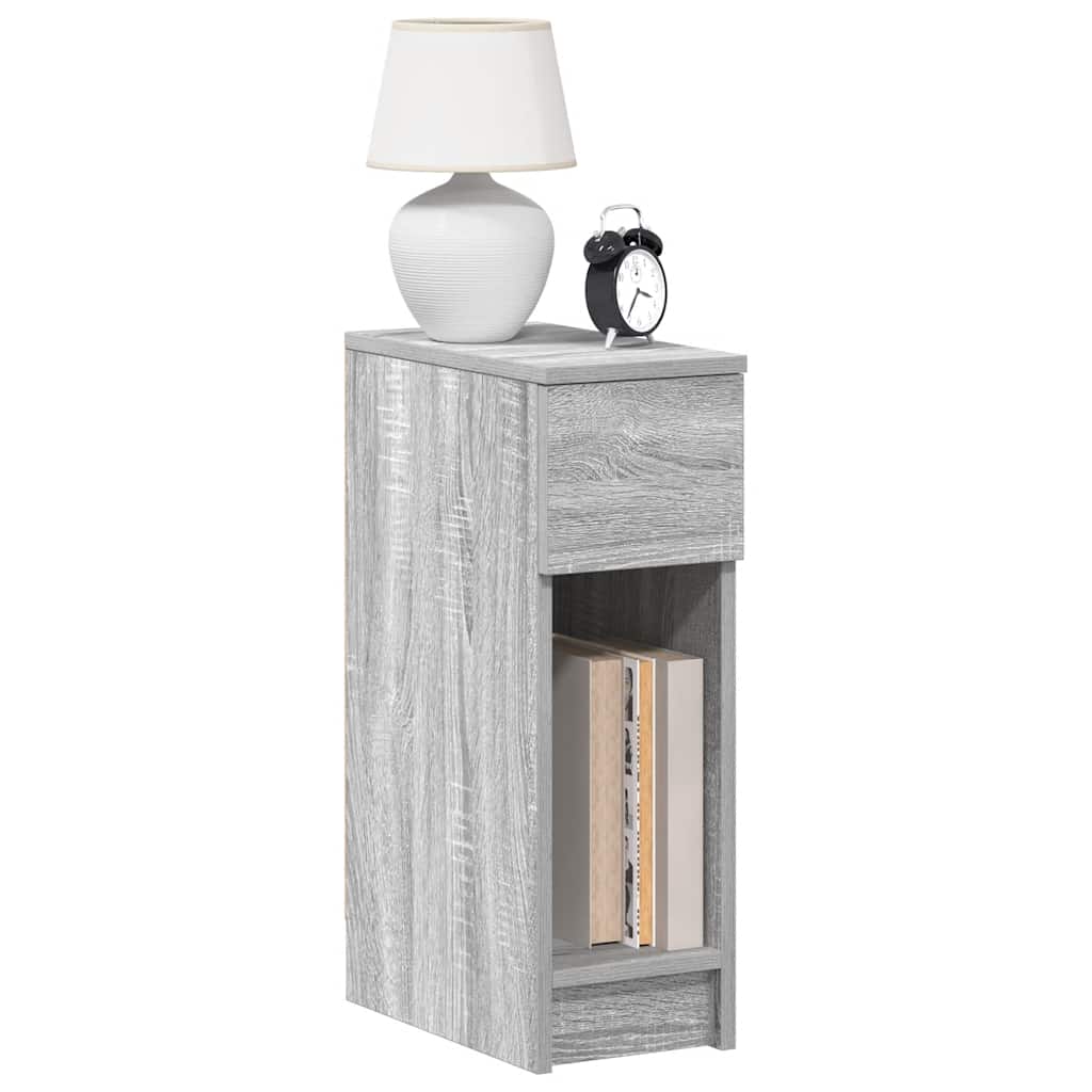 Tables de chevet avec tiroir 2 pcs sonoma gris 20x36x60 cm - XIOS