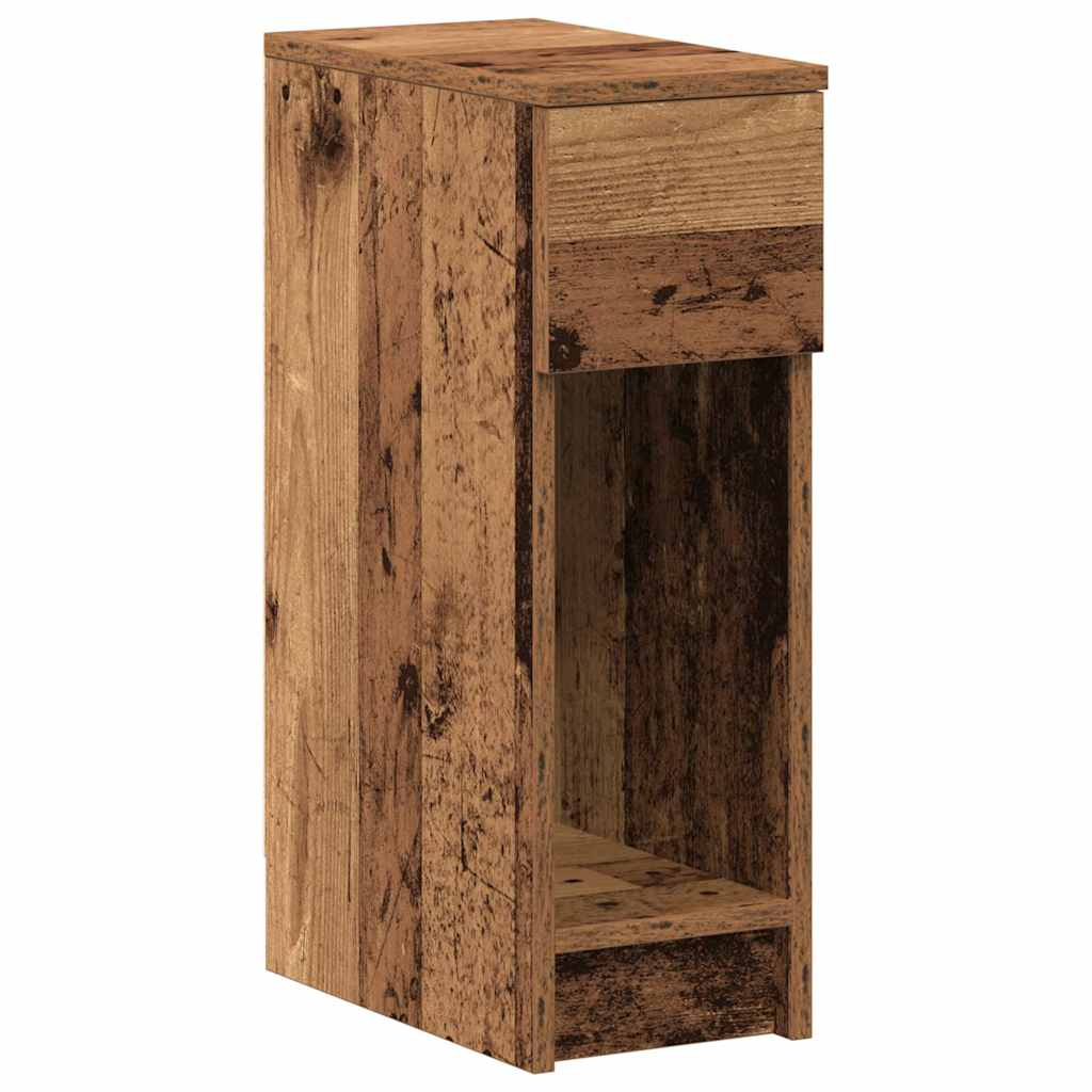 Tables de chevet avec tiroir 2 pcs vieux bois 20x36x60 cm - XIOS