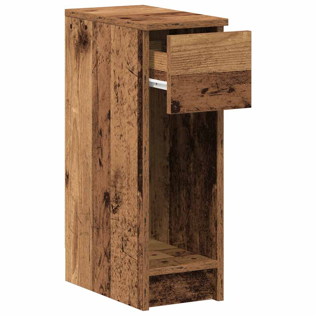 Tables de chevet avec tiroir 2 pcs vieux bois 20x36x60 cm - XIOS