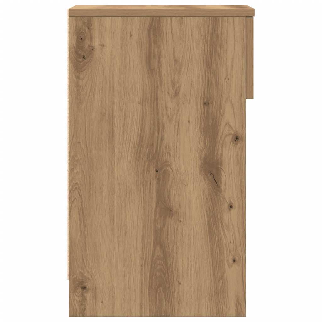 Tables de chevet avec tiroir 2 pcs chêne artisanal 20x36x60 cm - XIOS