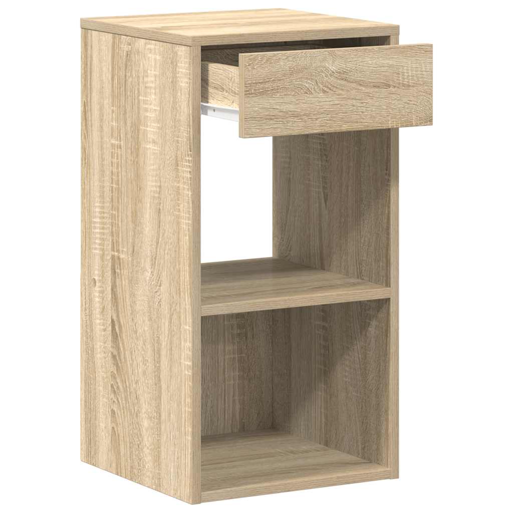 Tables de chevet avec tiroir 2 pcs chêne sonoma 35x34x66,5 cm - XIOS