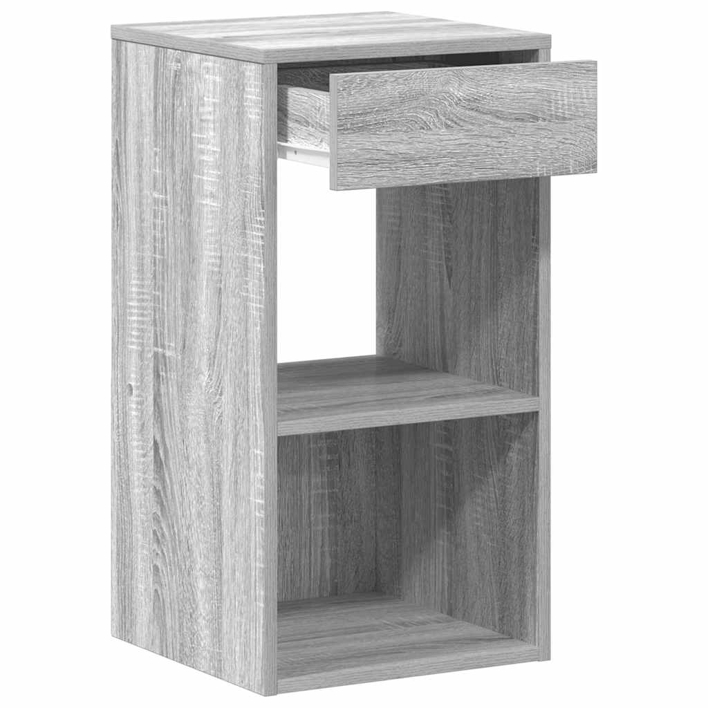 Tables de chevet avec tiroir 2 pcs sonoma gris 35x34x66,5 cm - XIOS