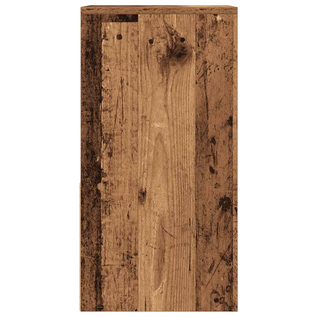 Tables de chevet avec tiroir 2 pcs vieux bois 35x34x66,5 cm - XIOS