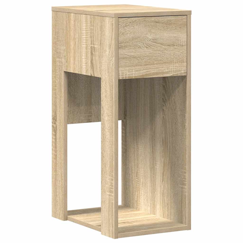 Support de tour d'ordinateur et tiroir chêne sonoma 30x44x74 cm - XIOS