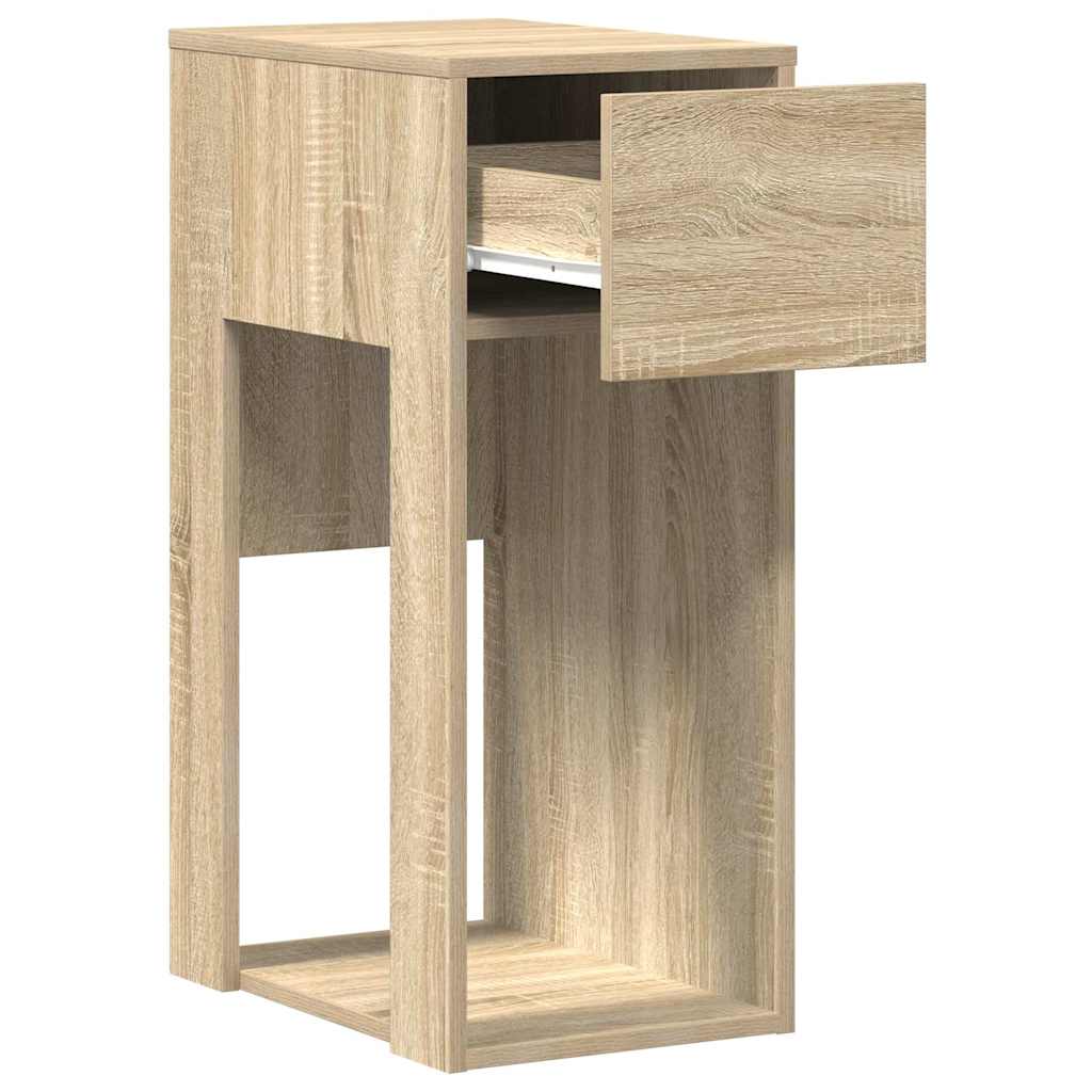 Support de tour d'ordinateur et tiroir chêne sonoma 30x44x74 cm - XIOS