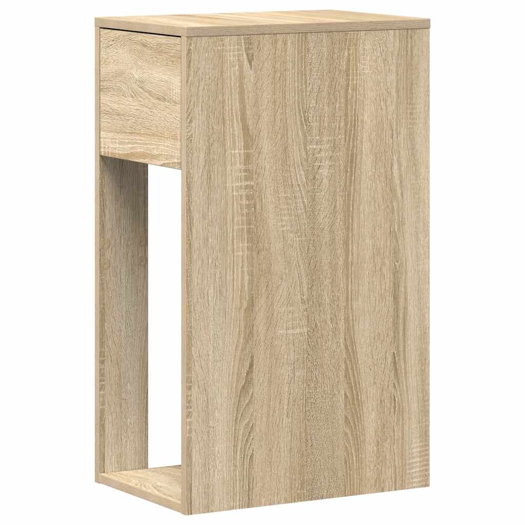 Support de tour d'ordinateur et tiroir chêne sonoma 30x44x74 cm - XIOS