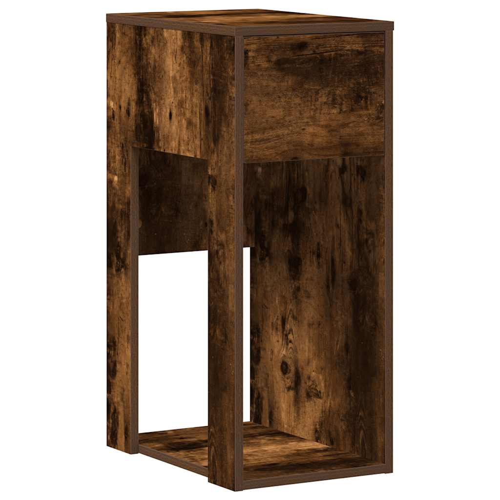 Support de tour d'ordinateur et tiroir chêne fumé 30x44x74 cm - XIOS