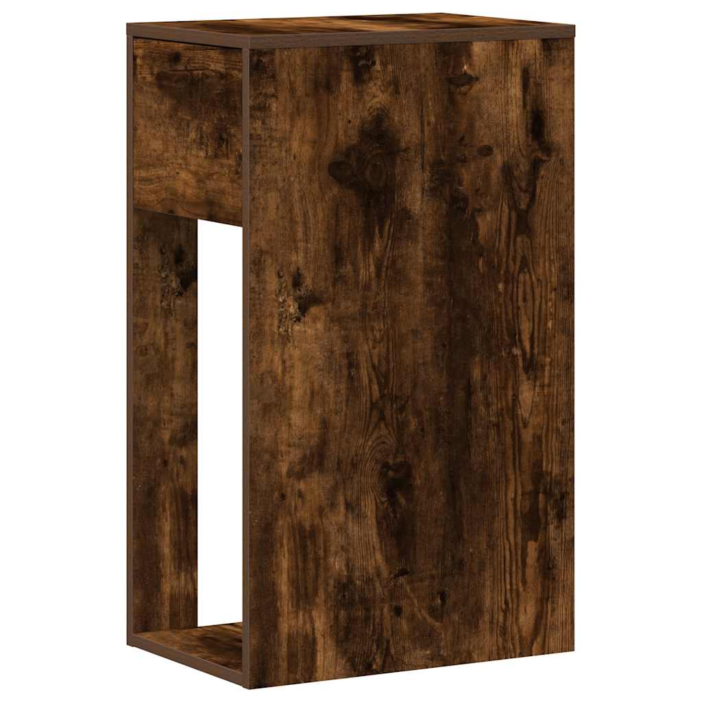 Support de tour d'ordinateur et tiroir chêne fumé 30x44x74 cm - XIOS