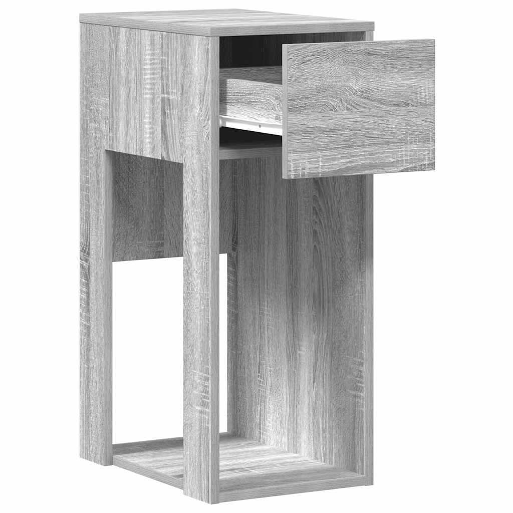 Support de tour d'ordinateur et tiroir sonoma gris 30x44x74 cm - XIOS