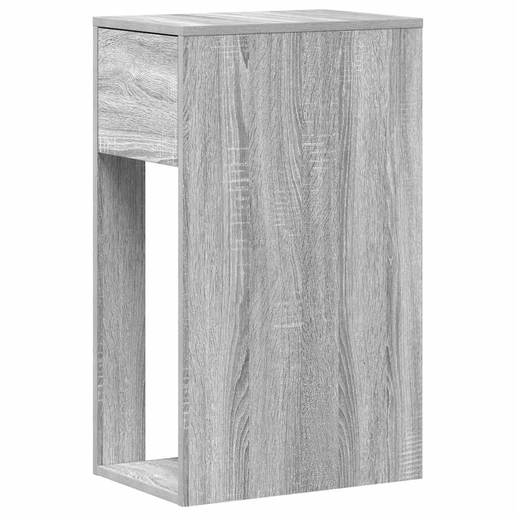 Support de tour d'ordinateur et tiroir sonoma gris 30x44x74 cm - XIOS
