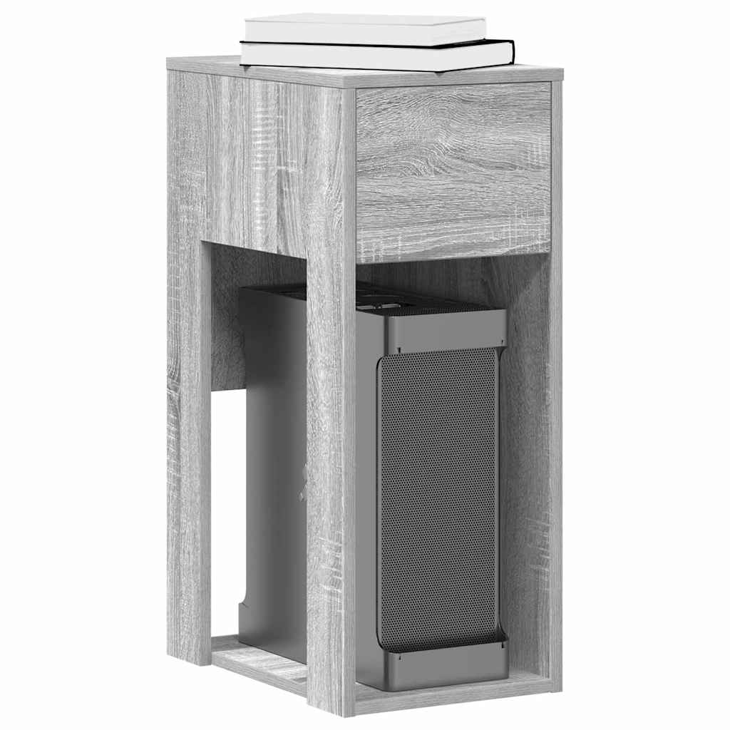Support de tour d'ordinateur et tiroir sonoma gris 30x44x74 cm - XIOS