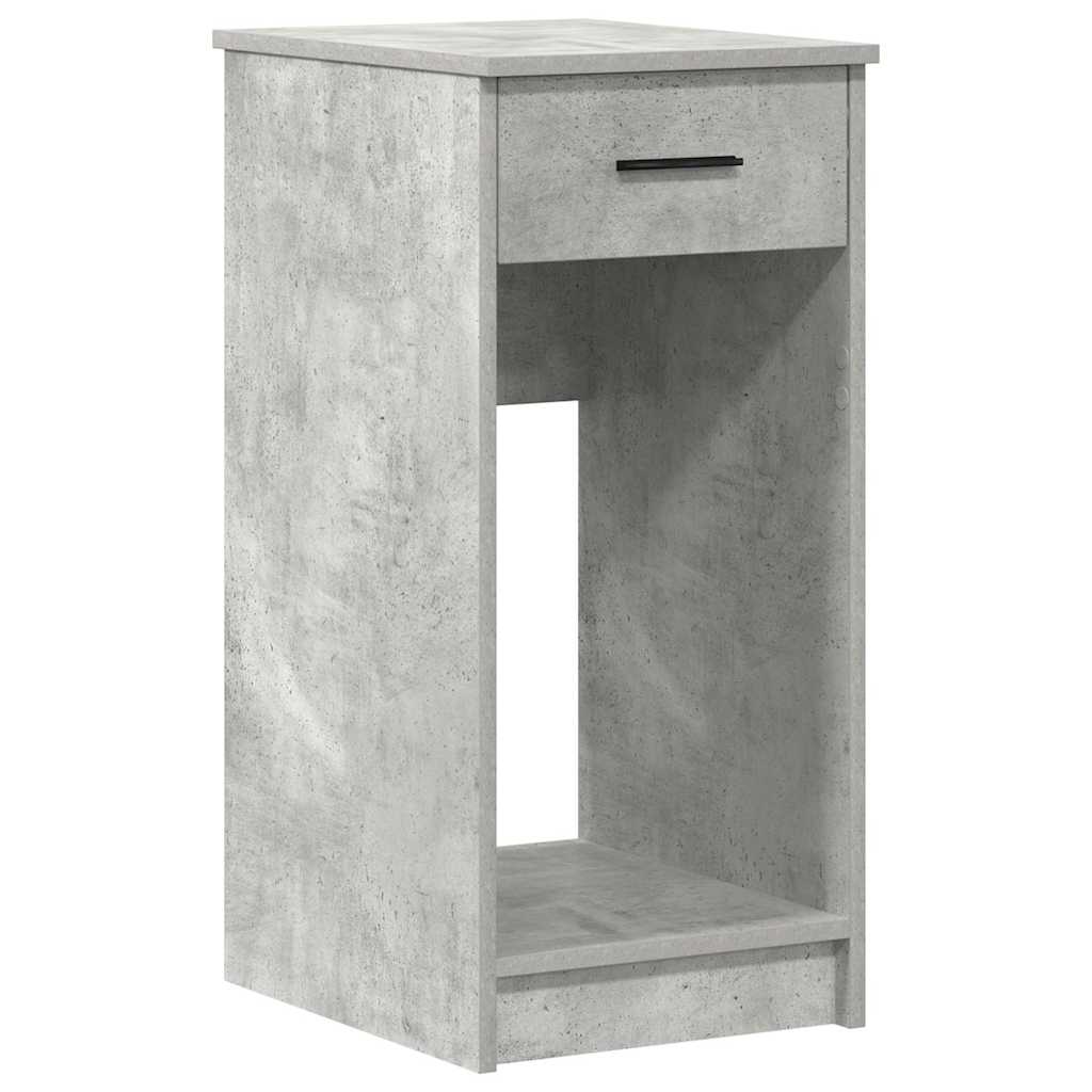 Support de tour d'ordinateur et tiroir gris béton 35x45x77 cm - XIOS