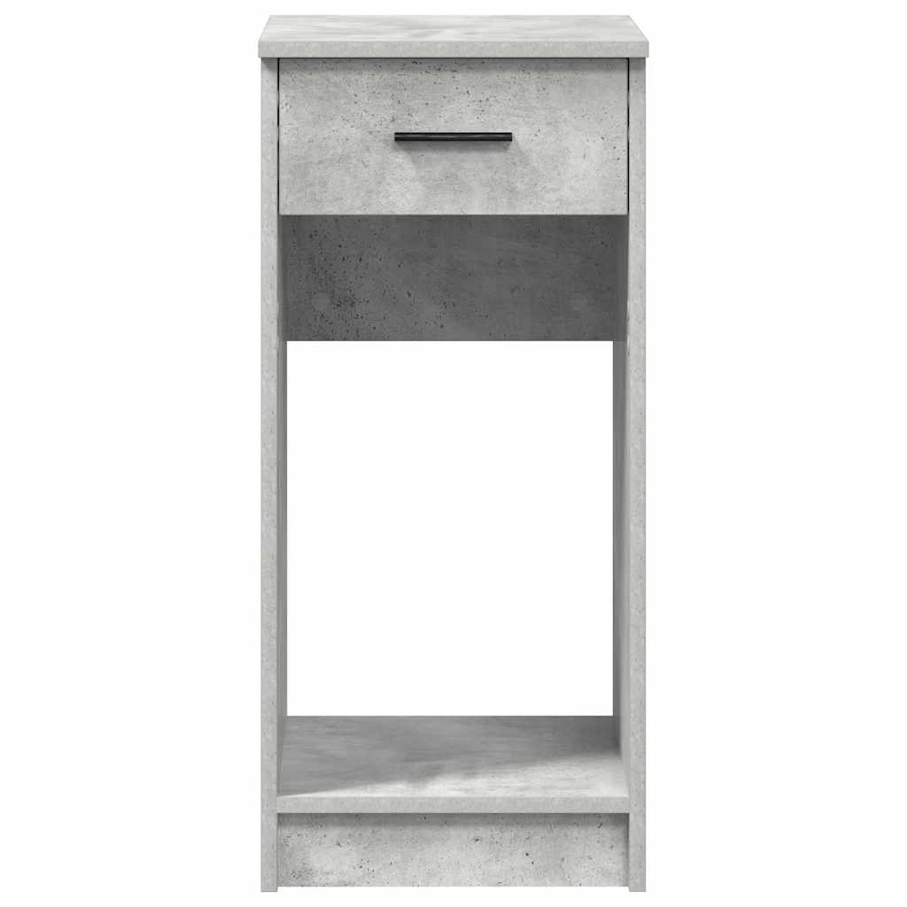 Support de tour d'ordinateur et tiroir gris béton 35x45x77 cm - XIOS