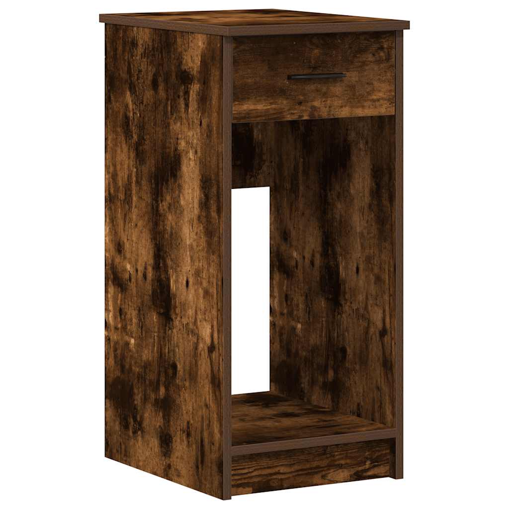 Support de tour d'ordinateur et tiroir chêne fumé 35x45x77 cm - XIOS