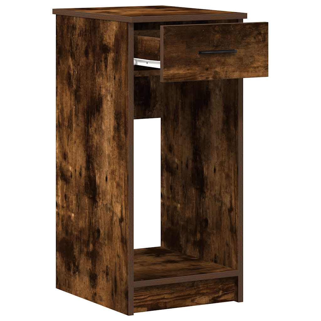 Support de tour d'ordinateur et tiroir chêne fumé 35x45x77 cm - XIOS