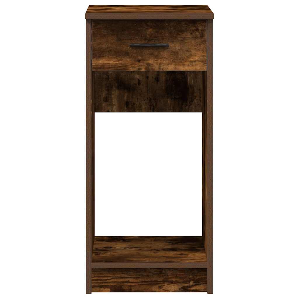 Support de tour d'ordinateur et tiroir chêne fumé 35x45x77 cm - XIOS