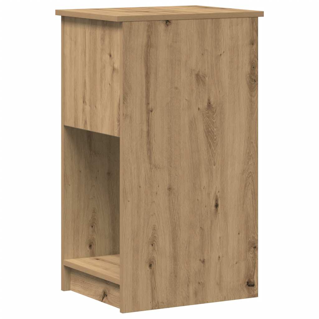 Support de tour d'ordinateur tiroir chêne artisanal 35x45x77 cm - XIOS
