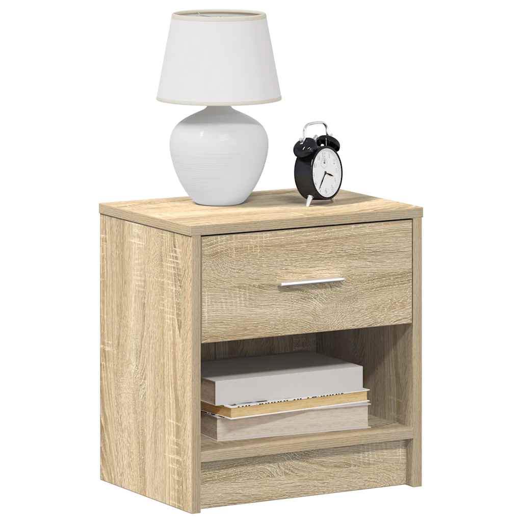 Tables de chevet 2 pcs avec tiroir Chêne Sonoma 39x28x41 cm - XIOS