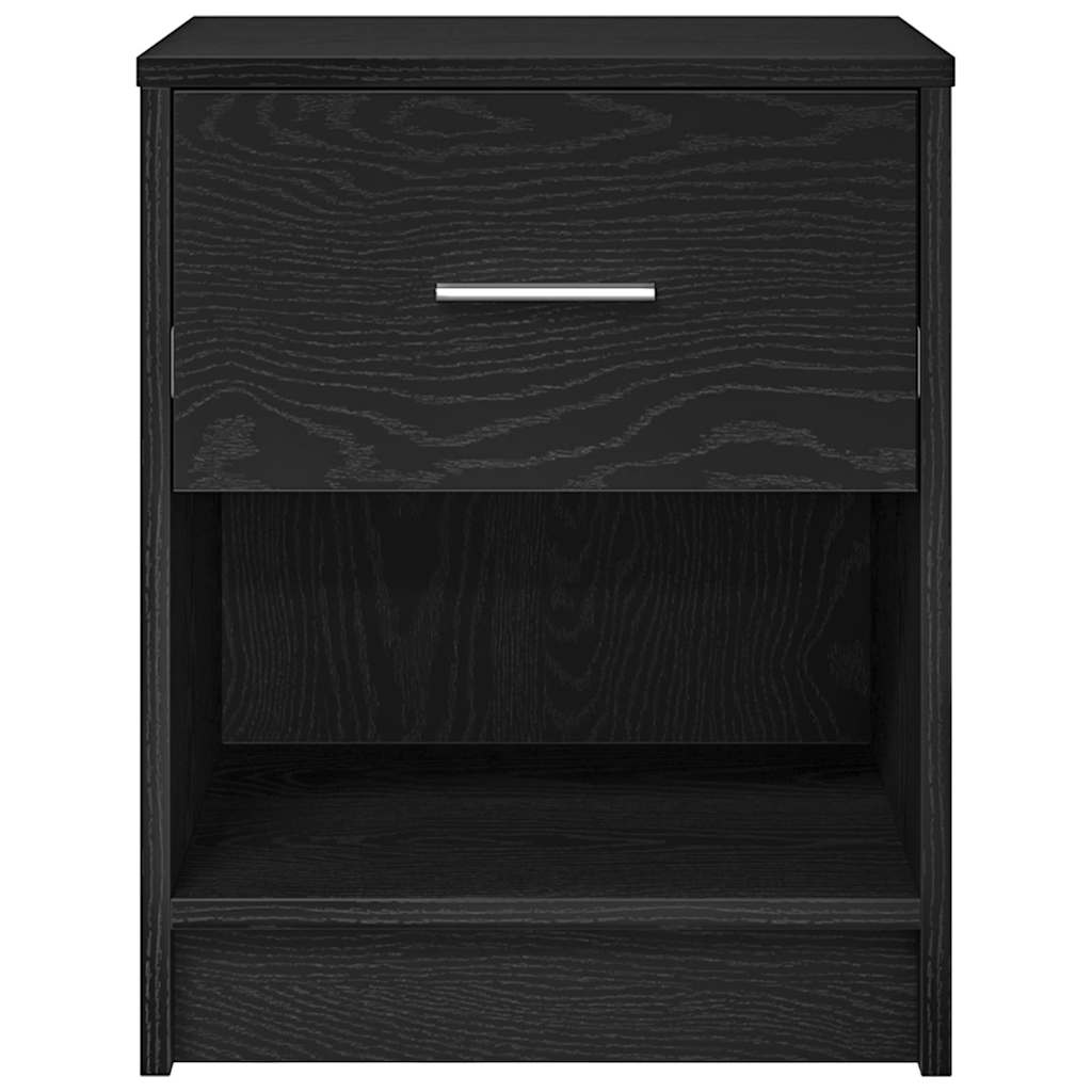 Tables de chevet 2 pcs avec tiroir Noir 40x34x50 cm - XIOS
