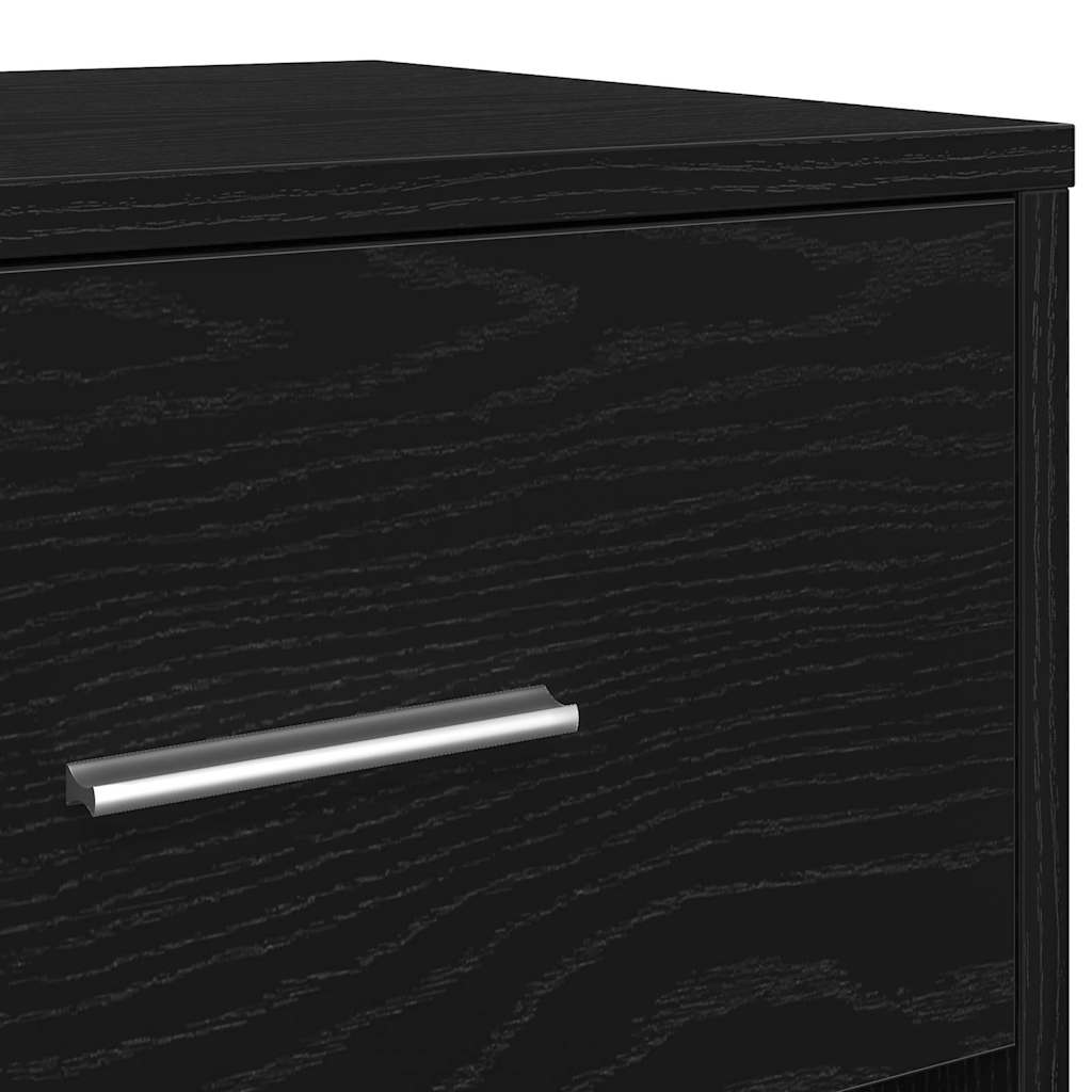 Tables de chevet 2 pcs avec tiroir Noir 40x34x50 cm - XIOS