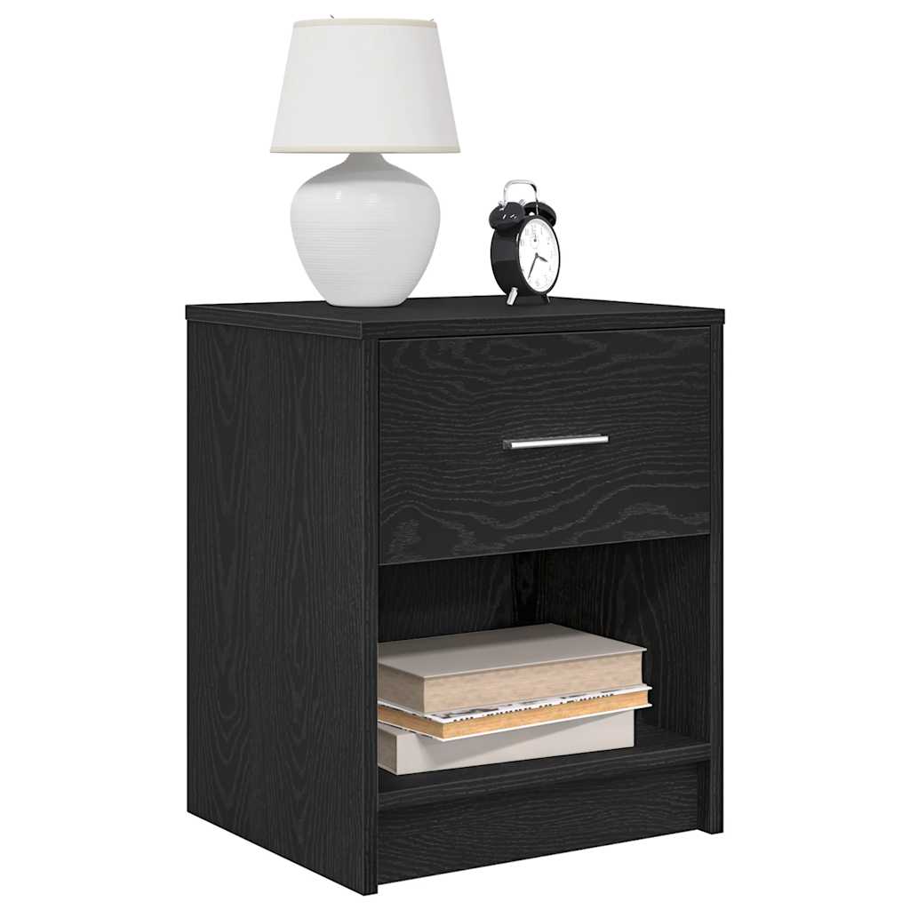 Tables de chevet 2 pcs avec tiroir Noir 40x34x50 cm - XIOS