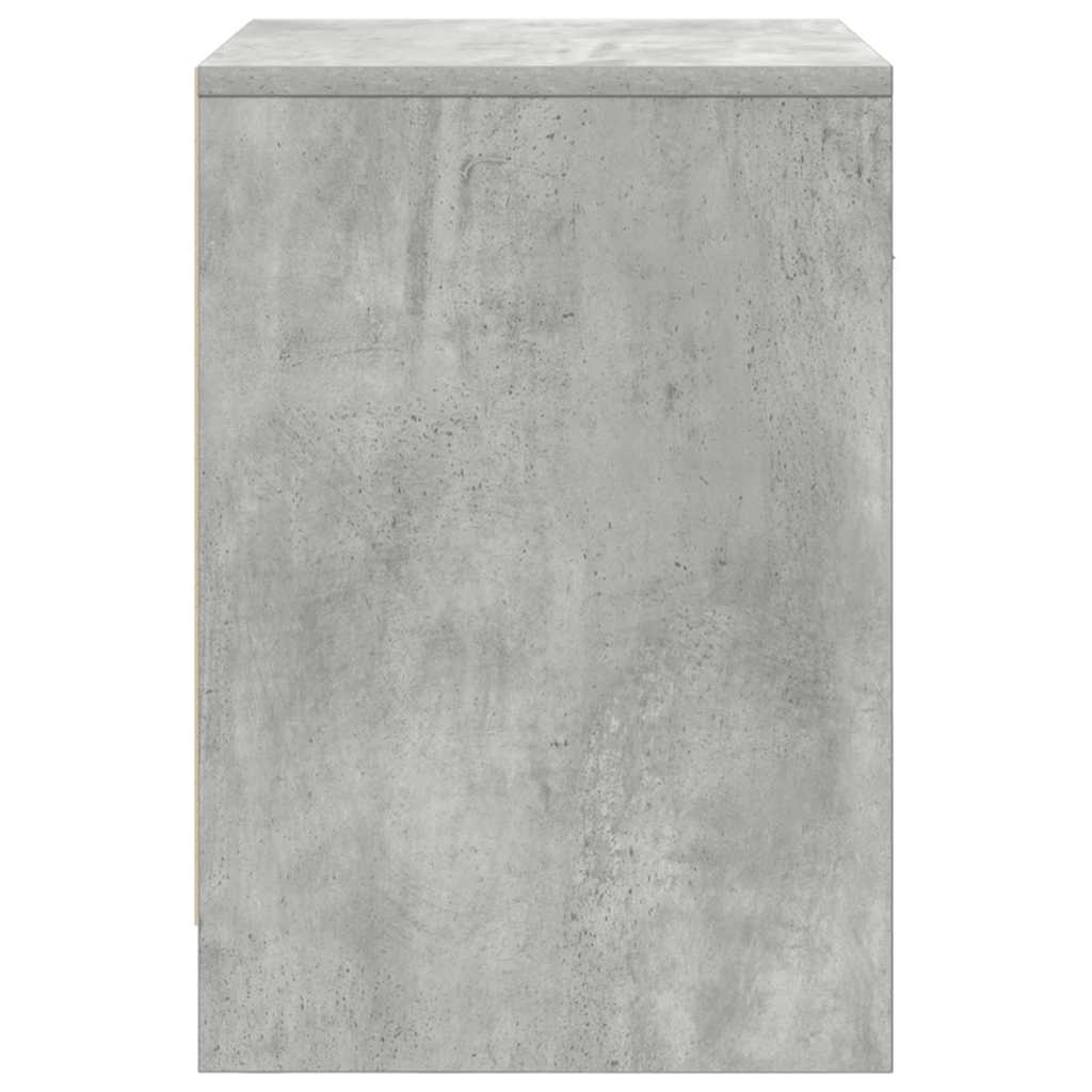Tables de chevet 2 pcs avec tiroir Gris béton 40x34x50 cm - XIOS
