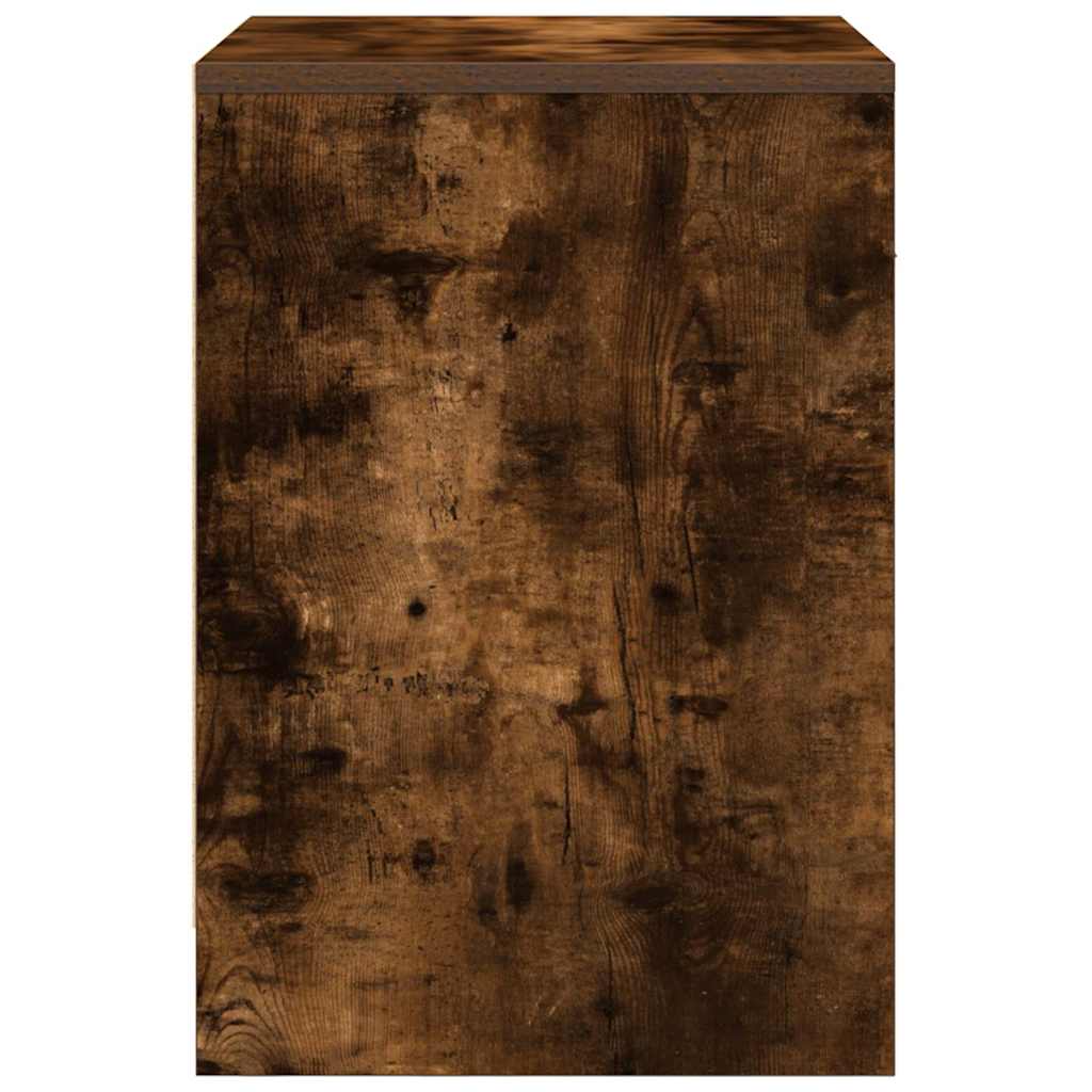 Tables de chevet 2 pcs avec tiroir chêne fumé 40x34x50 cm - XIOS