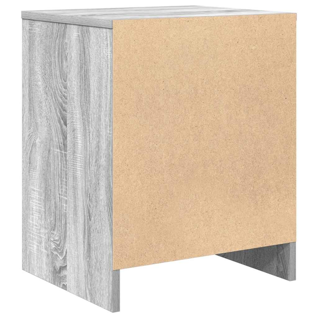 Tables de chevet 2 pcs avec tiroir Gris Sonoma 40x34x50 cm - XIOS