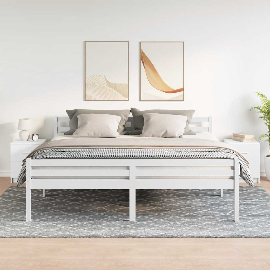 Tables de chevet (lot de 2) avec 2 tiroirs blanches 40 x 36 x 50 cm - XIOS