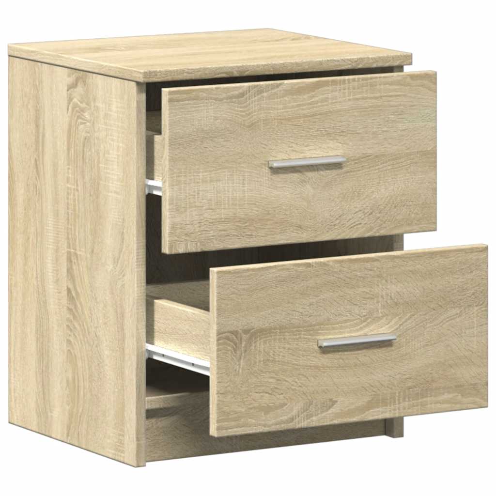 Tables de chevet 2 pcs avec 2 tiroirs Chêne Sonoma 40x36x50 cm - XIOS