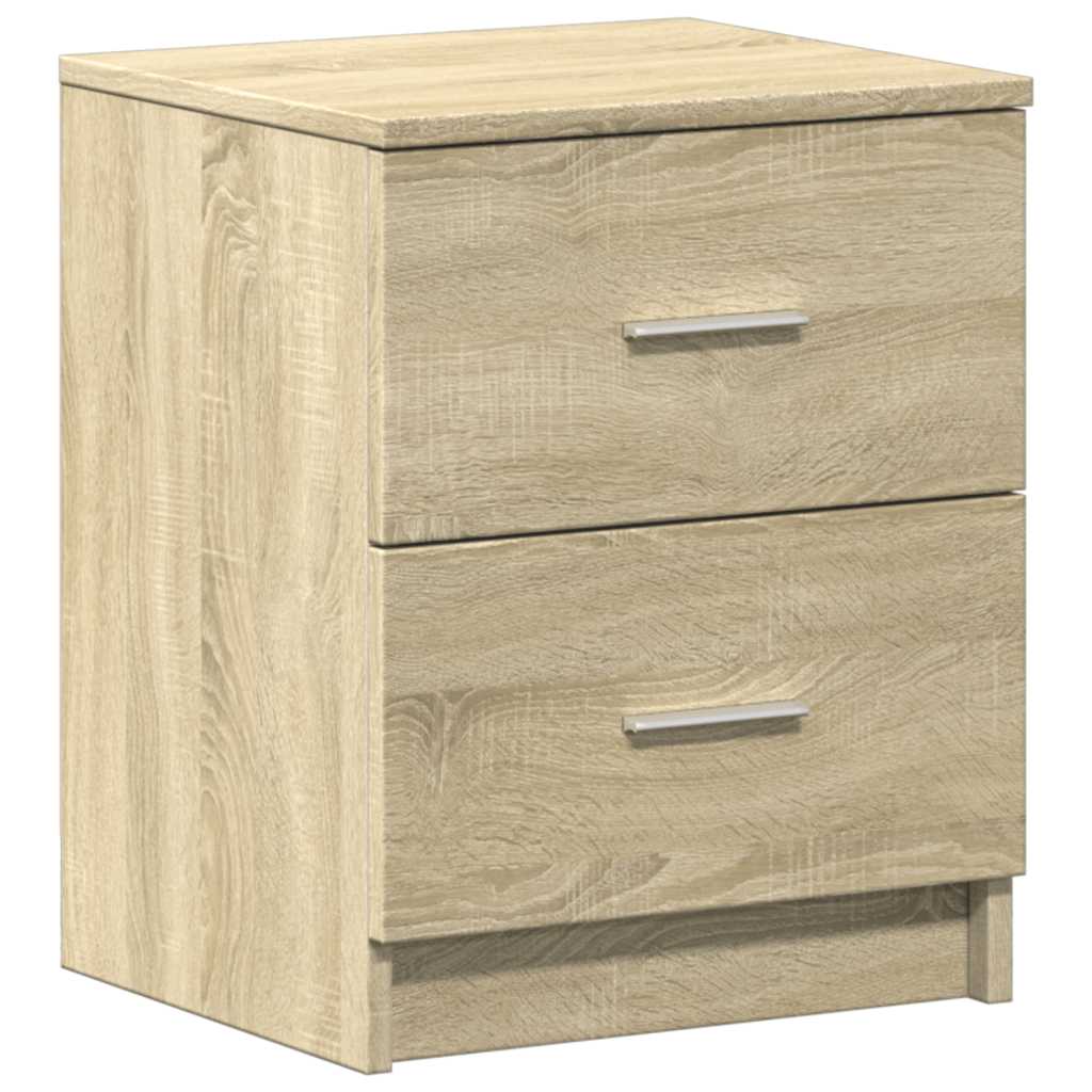 Tables de chevet 2 pcs avec 2 tiroirs Chêne Sonoma 40x36x50 cm - XIOS