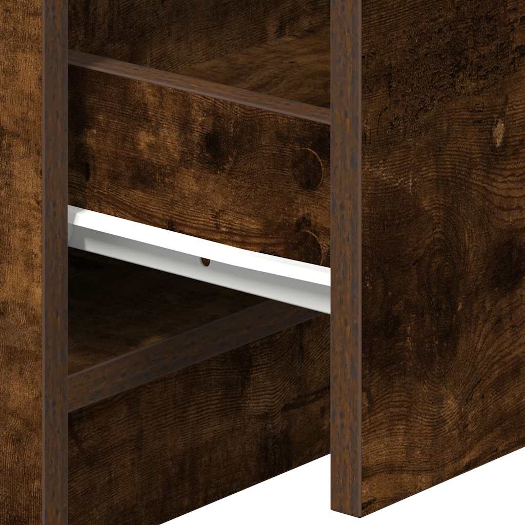 Tables de chevet 2 pcs avec 2 tiroirs chêne fumé 40x36x50 cm - XIOS