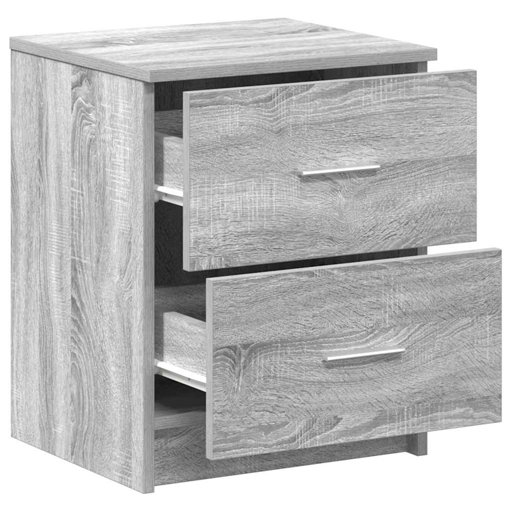 Tables de chevet 2 pcs avec 2 tiroirs Gris Sonoma 40x36x50 cm - XIOS