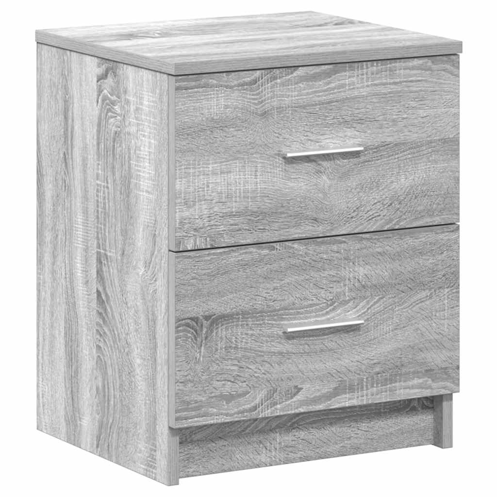 Tables de chevet 2 pcs avec 2 tiroirs Gris Sonoma 40x36x50 cm - XIOS