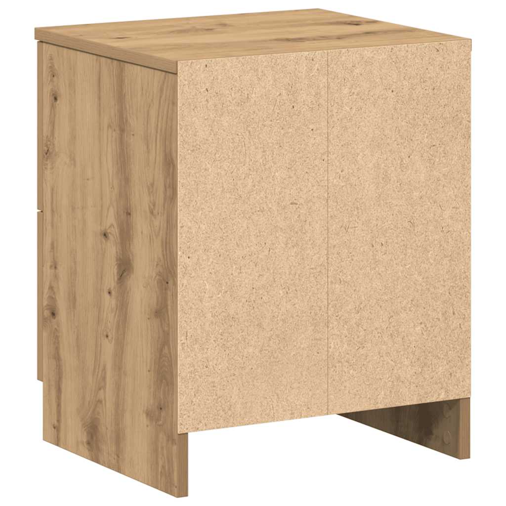 Tables de chevet 2 pcs avec 2 tiroirs chêne artisanal 40 x 36 x 50 cm - XIOS